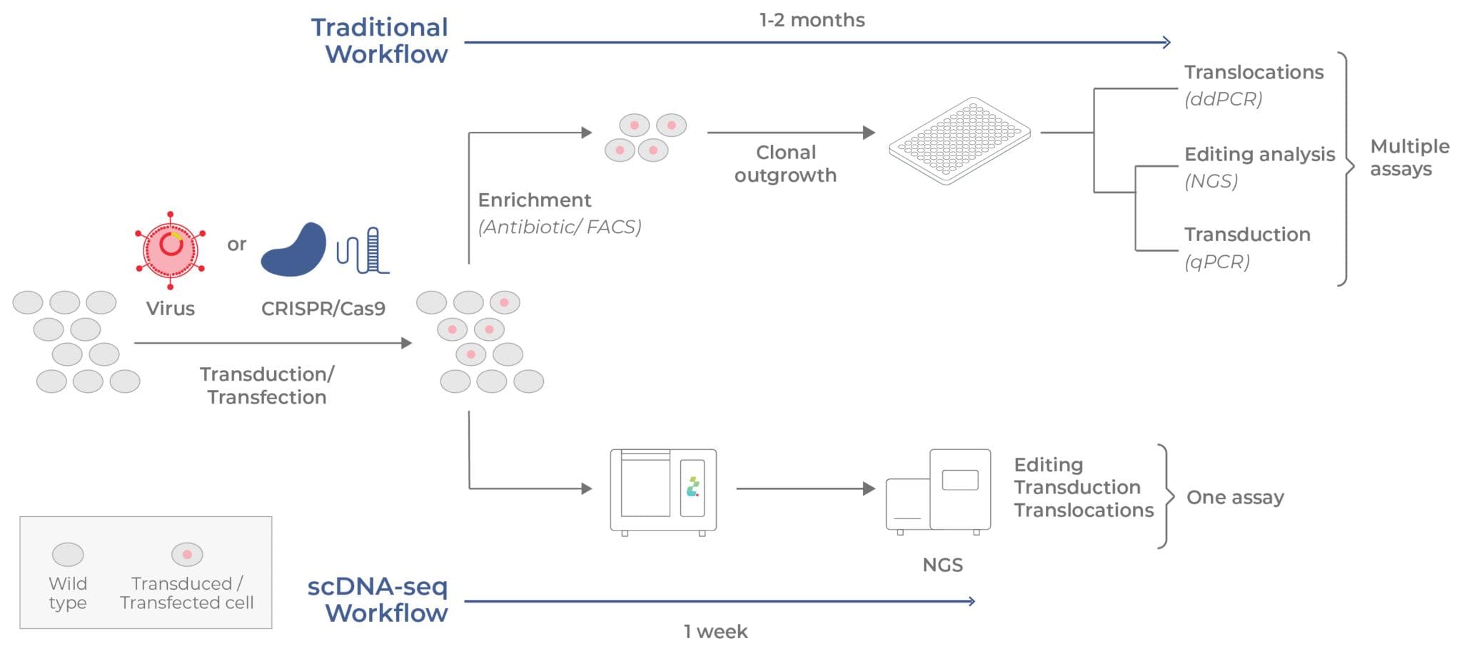 Figure 17. Conventional vs single-cell analysis on Tapestri